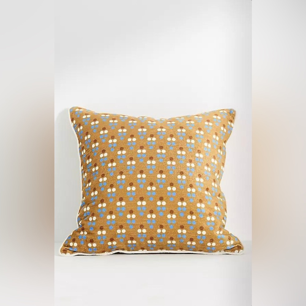 ▪️NWT Anthropologie Dottie Velvet Patterned Pillow